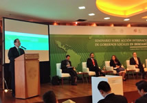 Seminario sobre Acción Internacional de Gobiernos Locales en Iberoamérica. 10 de noviembre.