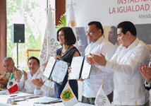 Instalación de la Comisión Ejecutiva para la Igualdad entre Mujeres y Hombres, 23 de febrero.