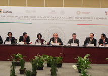 Reunión de las Comisiones de Derechos Humanos y Para la Igualdad entre Mujeres y Hombres. 10 de febrero.