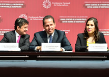 Firma de los Convenios de Colaboración entre la CONAGO, la Secretaría de la Función Pública (SFP) del Gobierno de la República y el Sistema Nacional de Transparencia, Acceso a la Información Pública y Protección de Datos Personales (SNT), 6 de noviembre.