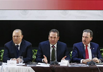 Reunión de Trabajo entre la Junta de Coordinación Política del Senado de la República y la CONAGO. 1 de febrero.